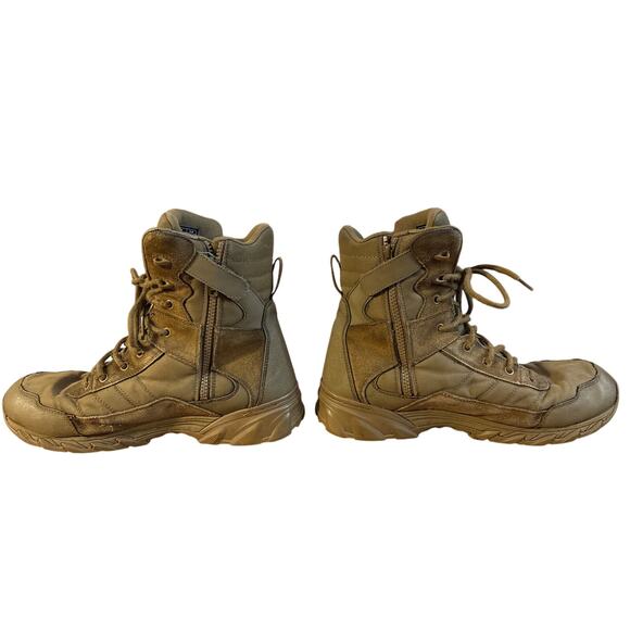 Smith & Wesson Ranger SZ wr 1091 khaki combat boot sz 13 high top zip lace up - Picture 3 of 7